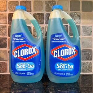 Lot of 2 Clorox iRobot Scooba Hard Floor Cleaner 32oz Sealed Hardwood‎ 1 Quart